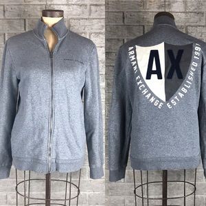 A/X Grey large logo in the back grey size S